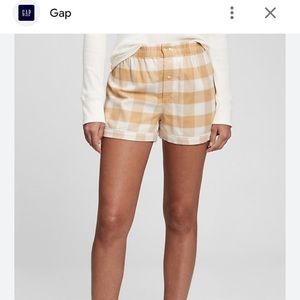 Gap Adult Flannel Women’s PJ Shorts small